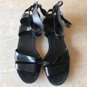 Black Jelly Sandals